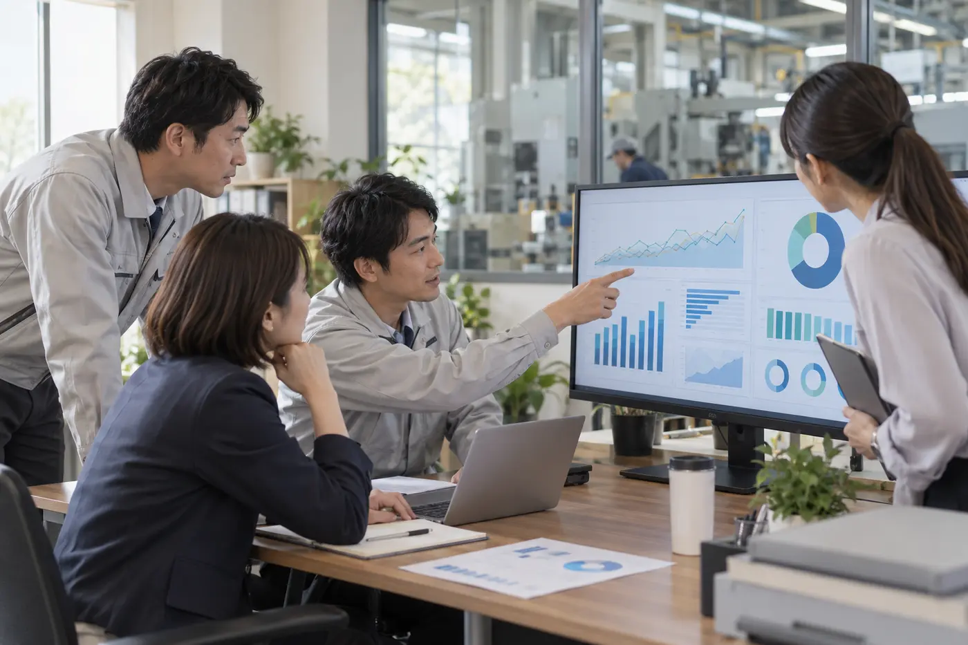 採用データを確認しながら改善するチーム